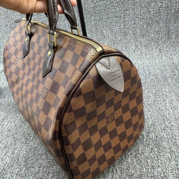 Louis Vuitton Speedy 30 Damier Ebene Canvas Tote 775-071525 - Picture 4 of 15